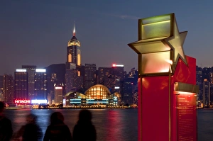 Avenue of Stars and cityscape, Hong Kong, China, Asia Avenue of Stars and cityscape, Hong Kong, China, Asia