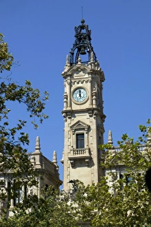 Ayuntamiento (city hall), Valencia, Spain, Europe Ayuntamiento (city hall), Valencia, Spain, Europe