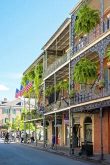 Facade Collection: Balconies on Royal Street, French Quarter, New Orleans, Louisiana, United States of America