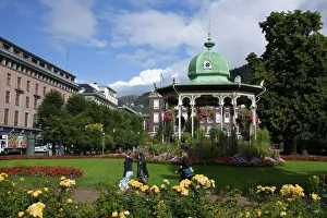 Bandstand in Festplassen, Bergen, Norway, Scandinavia, Europe Bandstand in Festplassen, Bergen, Norway, Scandinavia, Europe