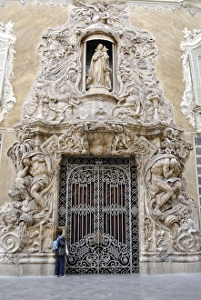 Baroque exterior, The National Ceramics Museum, Valencia, Spain, Europe Baroque exterior, The National Ceramics Museum, Valencia, Spain, Europe