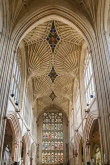 Bath Abbey Interior Print, UNESCO World Heritage Site
