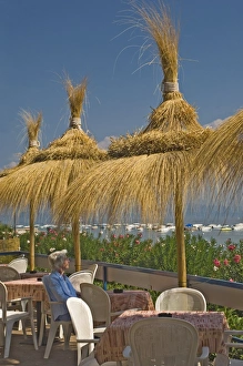 Framed Print : Lake Garda Beach Cafe Print Framed Print : Lake Garda Beach Cafe Print
