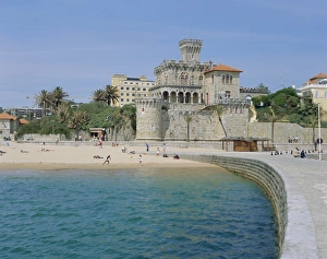 Blue Sky Ocean Views Prints: The beach, Estoril