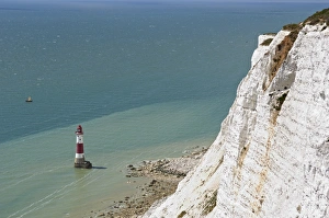 Beach Head Lighthouse, near Eastbourne, East Sussex, England, United Kingdom, Europe Beach Head Lighthouse, near Eastbourne, East Sussex, England, United Kingdom, Europe