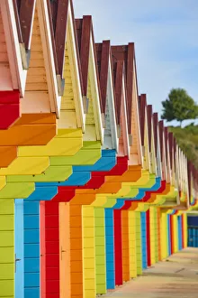 Beach Huts on North Bay beach, Scarborough, Yorkshire, England, United Kingdom, Europe Beach Huts on North Bay beach, Scarborough, Yorkshire, England, United Kingdom, Europe