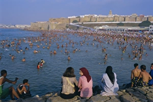 Beach below the Kasbah of the Oudaiah (Kasbah des Oudaias) Beach below the Kasbah of the Oudaiah (Kasbah des Oudaias)