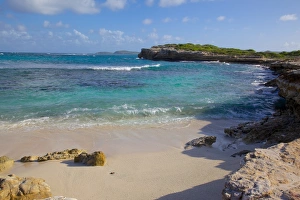 Antigua Beaches Prints: Beach near Devils Bridge, St. Peter