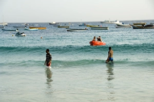 Beach at Santa Maria, Sal (Salt), Cape Verde Islands, Atlantic Ocean, Africa Beach at Santa Maria, Sal (Salt), Cape Verde Islands, Atlantic Ocean, Africa