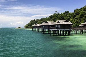 Beach and villas at the luxury resort and spa of Pangkor Laut, Malaysia, Southeast Asia Beach and villas at the luxury resort and spa of Pangkor Laut, Malaysia, Southeast Asia