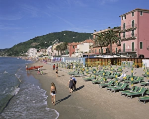 Italian Riviera Coast Prints: Beachfront