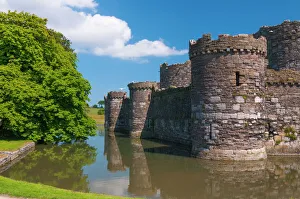 Beaumaris Castle, UNESCO World Heritage Site, Beaumaris, Anglesey, Gwynedd, Wales, United Kingdom, Europe Beaumaris Castle, UNESCO World Heritage Site, Beaumaris, Anglesey, Gwynedd, Wales, United Kingdom, Europe