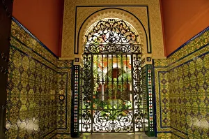 Beautiful Sevillan patio, Triana district, Sevilla, Andalusia, Spain, Europe Beautiful Sevillan patio, Triana district, Sevilla, Andalusia, Spain, Europe