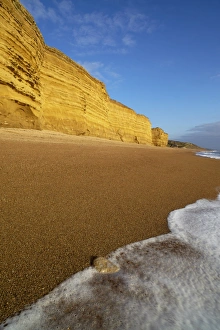A beautiful winter afternoon at Burton Bradstock, Jurassic Coast, UNESCO World Heritage Site A beautiful winter afternoon at Burton Bradstock, Jurassic Coast, UNESCO World Heritage Site