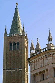 Emilia Romagna Travel Destinations Prints: Bell Tower of the Duomo, Parma, Emilia Romagna, Italy, Europe