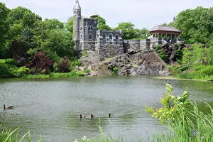 Belvedere Castle and Turtle Pond, Central Park, Manhattan, New York City Belvedere Castle and Turtle Pond, Central Park, Manhattan, New York City