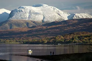 Prints of Ben Nevis range, seen from Loch Eil, Grampians, western Scotland, United Kingdom, Europe Related Prints: Ben Nevis Range Print, Loch Eil, Scotland
