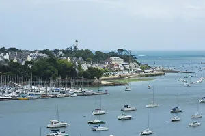 Benodet, a popular sailing resort on the River Odet Estuary, Southern Finistere Benodet, a popular sailing resort on the River Odet Estuary, Southern Finistere