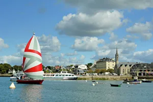 Benodet and River Odet, Brittany, France, Europe Benodet and River Odet, Brittany, France, Europe