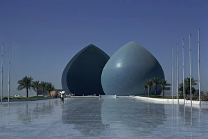 Middle East Landmarks Prints: Blue structures