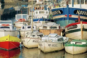 Boats in harbour, Noirmoutier-en-Ile, Island of Noirmoutier, Vendee, France Boats in harbour, Noirmoutier-en-Ile, Island of Noirmoutier, Vendee, France