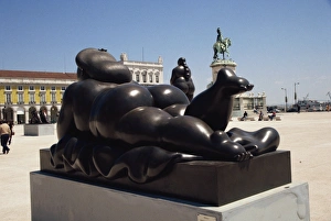 Images Dated 1st February 2008: Botero Sculpture Print, Lisbon, Portugal