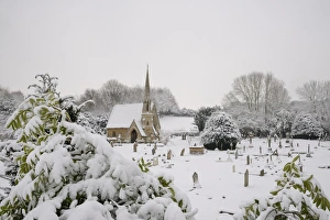 Box Cemetery Chapel Print, Wiltshire, England