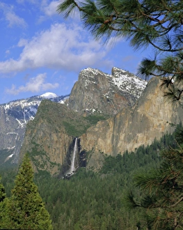 Bridalveil Fall Print, Yosemite National Park Landscape Photography