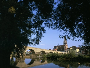 Bridge Over The River Main Prints: Bridge over the River Main