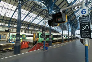 Prints of Brighton Railway Station, Brighton, Sussex, England, United Kingdom, Europe Railway Prints: Brighton Railway Station Print