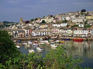 Devon Prints: Brixham Harbour Print, Devon, England