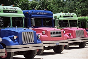 North America Transportation Prints: Buses, Mexico