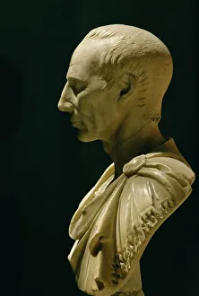 Prints of Bust of Julius Caesar, Vatican Museum, Rome, Lazio, Italy, Europe Sculpture Prints: Julius Caesar Bust Print, Vatican Museum