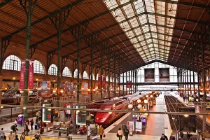 A busy Gare du Nord station in Paris, France, Europe A busy Gare du Nord station in Paris, France, Europe