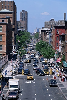 New York City Skyline Views Prints: Busy traffic