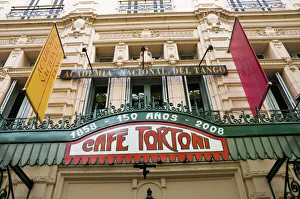 Cafe Tortoni, a famous tango cafe restaurant located on Avenue de Mayo Cafe Tortoni, a famous tango cafe restaurant located on Avenue de Mayo