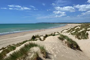 Prints of Camber Sands and sand dunes, Camber, East Sussex, England, United Kingdom, Europe East Sussex Prints: Camber Sands Print: East Sussex Coastline, England