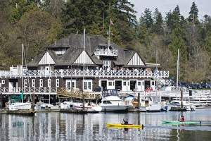 Harbour Prints: Canoeists Print at Vancouver Rowing Club