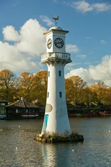 British Architecture Photography Prints: Captain Scott Memorial Lighthouse, Roath Park, Cardiff, Wales, U. K