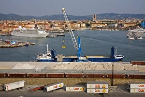 European Ports Prints: Cargo ship unloading