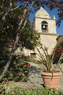 Prints of Carmel Mission, California, United States of America, North America Mission Architecture Prints: Carmel Mission Print