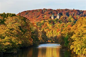 Castle Coch (Castell Coch) (The Red Castle) in autumn, Tongwynlais, Cardiff, Wales Castle Coch (Castell Coch) (The Red Castle) in autumn, Tongwynlais, Cardiff, Wales