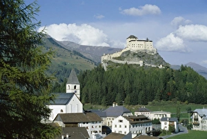 European Towns To Visit Prints: Castle and town