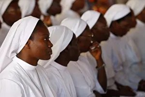 Catholic mass in Lome, Togo, West Africa, Africa Catholic mass in Lome, Togo, West Africa, Africa