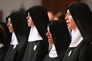 Catholic nuns, Cologne, North Rhine-Westphalia, Germany, Europe Catholic nuns, Cologne, North Rhine-Westphalia, Germany, Europe