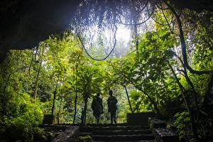 Cave system in the Virunga National Park, Rwanda, Africa Cave system in the Virunga National Park, Rwanda, Africa