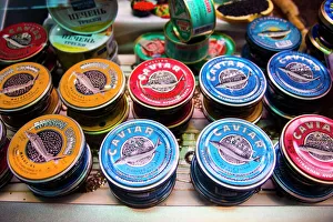 Caviar for sale in the market of Kiev (Kyiv), Ukraine, Europe Caviar for sale in the market of Kiev (Kyiv), Ukraine, Europe