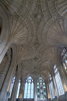 Ceiling detail, Peterborough Cathedral, Peterborough, Cambridgeshire, England Ceiling detail, Peterborough Cathedral, Peterborough, Cambridgeshire, England