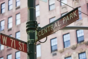 Central Park sign, Manhattan, New York City, New York, United States of America Central Park sign, Manhattan, New York City, New York, United States of America