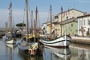 Cesenatico, harbour, Adriatic coast, Emilia-Romagna, Italy, Europe Cesenatico, harbour, Adriatic coast, Emilia-Romagna, Italy, Europe